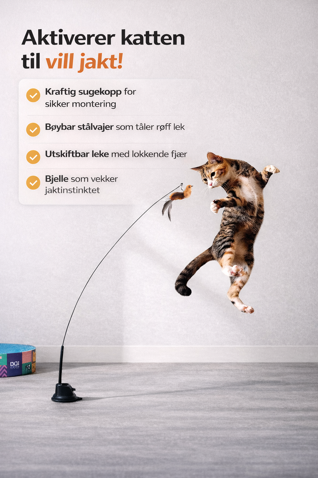 Jaktbuen – vekker kattens instinkter på null tid.